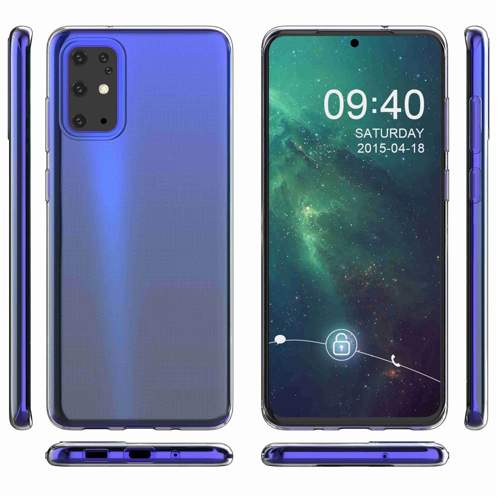 Galaxy S20 Plus 4G/5G Transparente Hülle – Kratzfest, weich & stoßfest