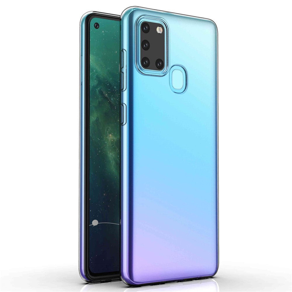 Galaxy A21s Transparente Hülle – Kratzfest, weich & stoßfest