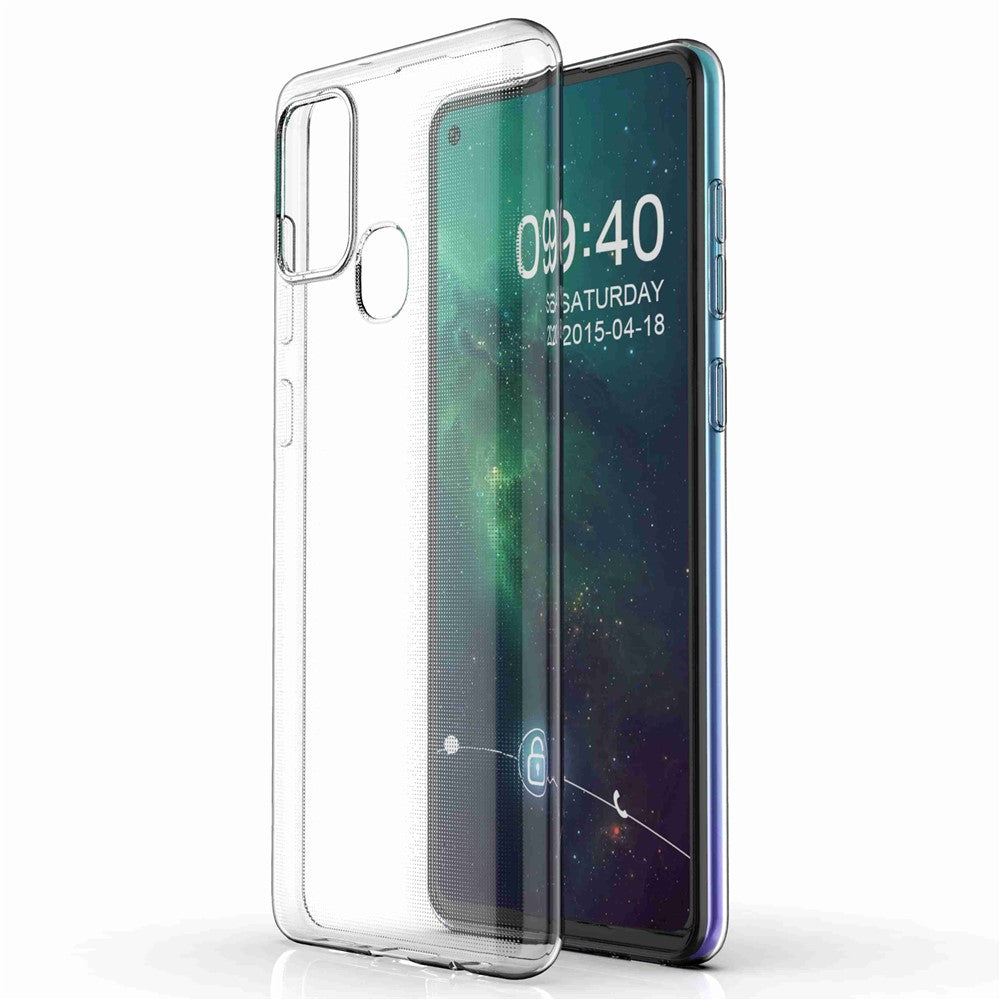 Galaxy A21s Transparente Hülle – Kratzfest, weich & stoßfest
