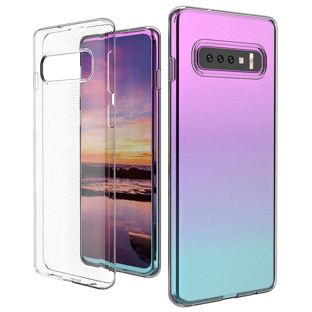 Galaxy S10 Plus Transparente Hülle – Kratzfest, weich & stoßfest