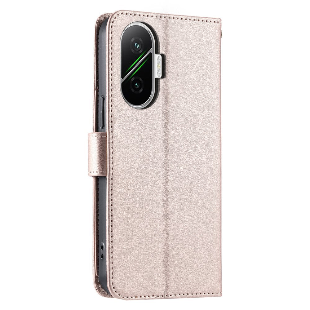 For Xiaomi Poco F7 5G / Redmi Turbo 4 Pro 5G Case Ring Buckle Wallet Stand Rhombus Crossbody Leather Mobile Cover