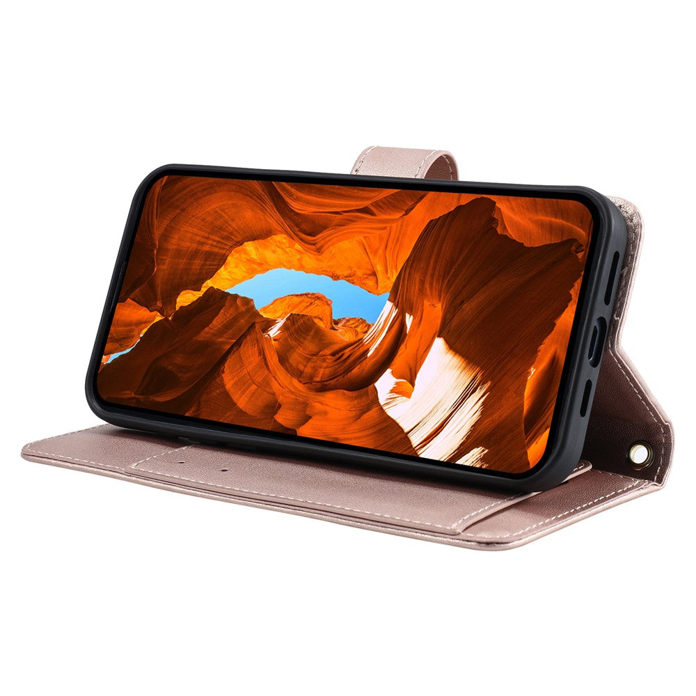 For Xiaomi 15T Case Ring Buckle Wallet Stand Rhombus Crossbody Leather Mobile Cover