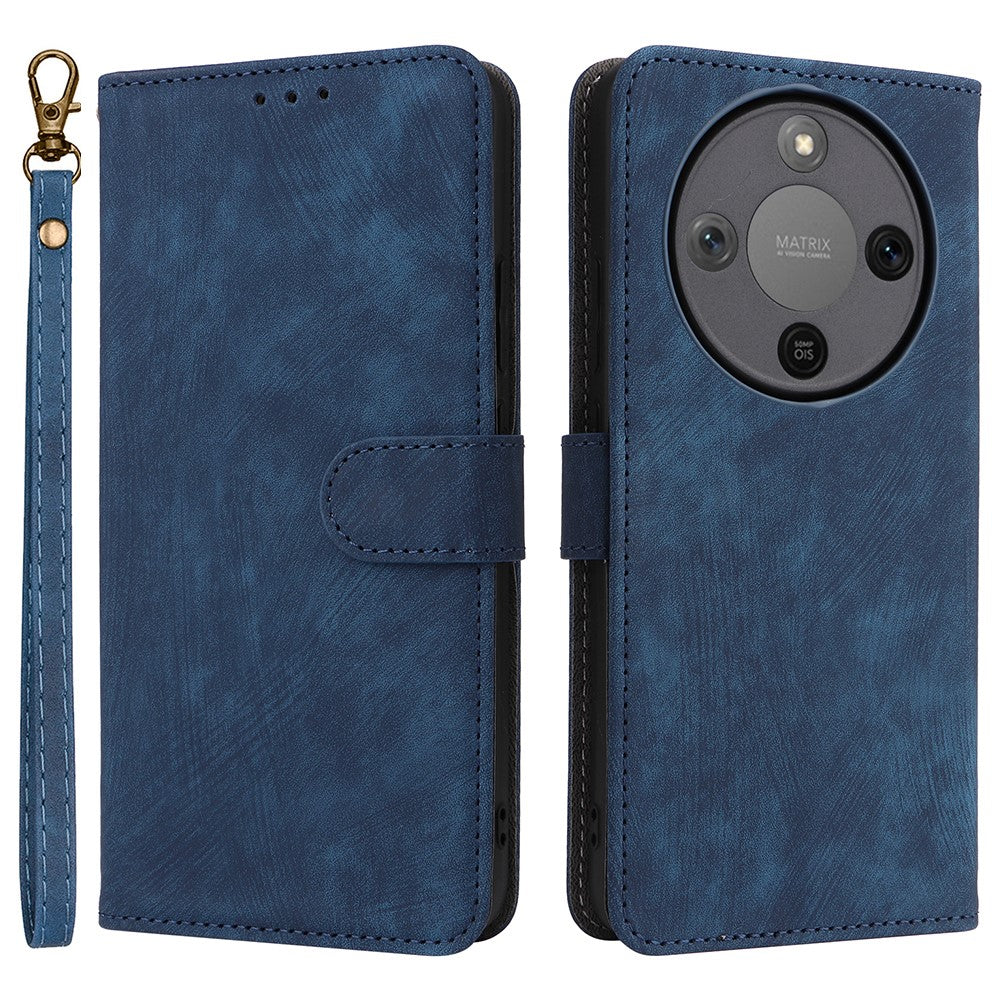 For Honor Magic8 Lite 5G / X9d 5G / X70 5G Case Wallet RFID Blocking PU Leather Phone Cover Stand with Strap
