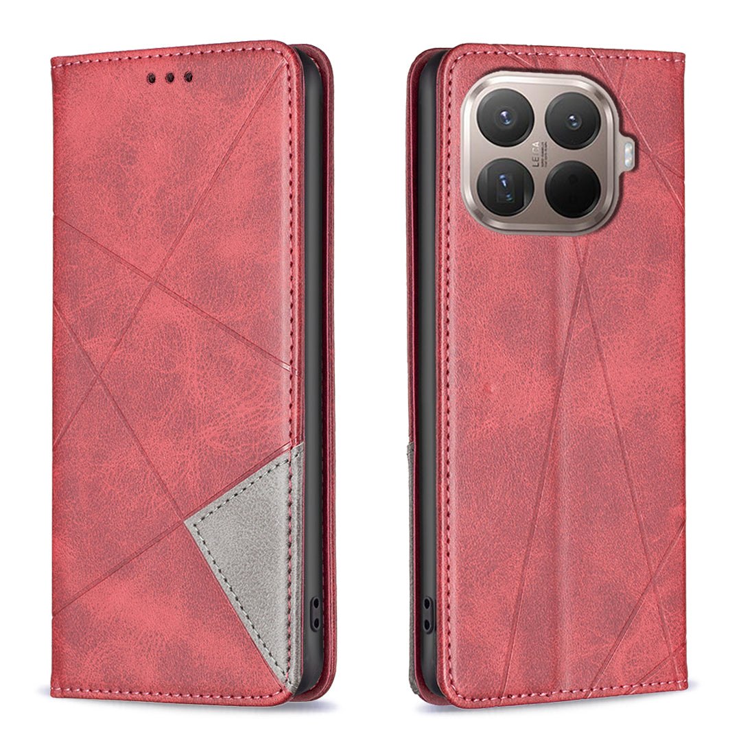 For Xiaomi 15T Pro Case Card Slots Geometry Imprint Leather Phone Cover