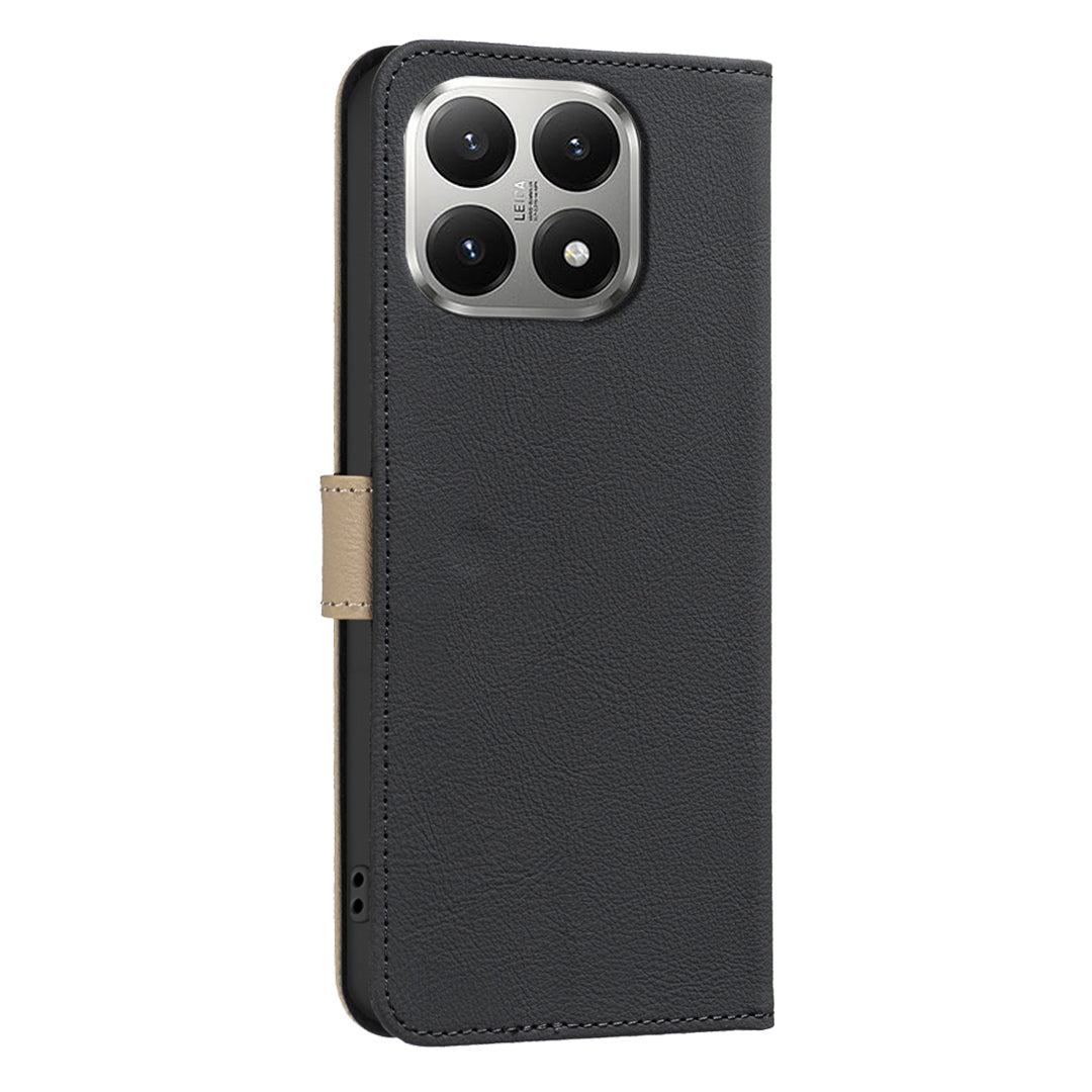 BINFEN COLOR For Xiaomi 15T Leather Case  BF36 Floral Pattern Phone Cover RFID Blocking Wallet Stand