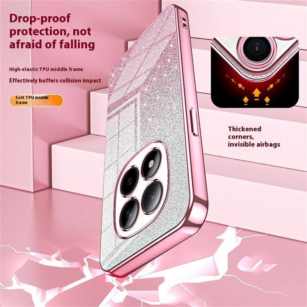 For Xiaomi Redmi Note 15 Pro 5G (Global) Case Electroplating Gradient Glitter TPU Phone Cover