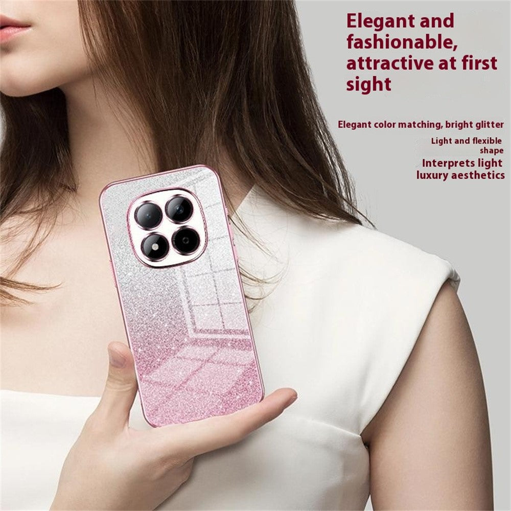 For Xiaomi Redmi Note 15 Pro 5G (Global) Case Electroplating Gradient Glitter TPU Phone Cover