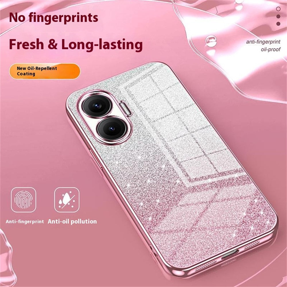 For Xiaomi Redmi Turbo 4 Pro 5G / Poco F7 5G Case Electroplating Gradient Glitter TPU Phone Cover