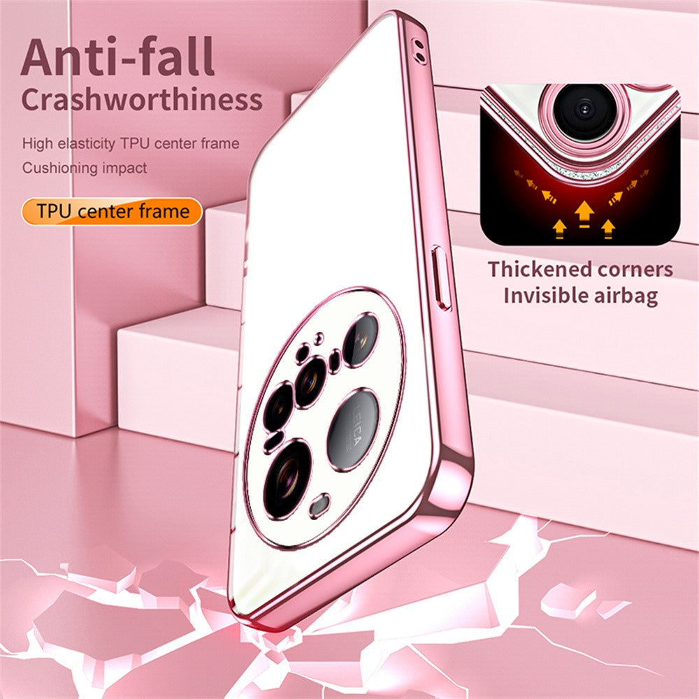 For Xiaomi 15 Ultra Case Electroplating Frame Soft TPU Phone Cover