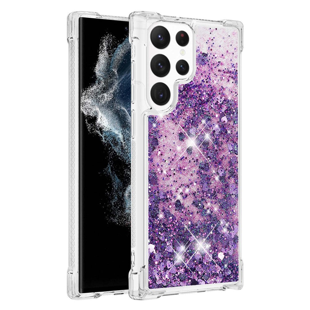 Galaxy S23 Ultra Glitzer-Hülle – Stoßfeste Handyrückseite