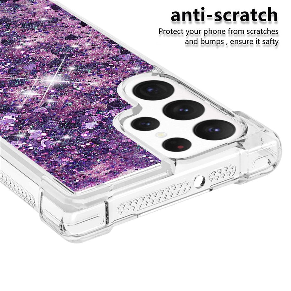 Galaxy S23 Ultra Glitzer-Hülle – Stoßfest & mit Treibsand