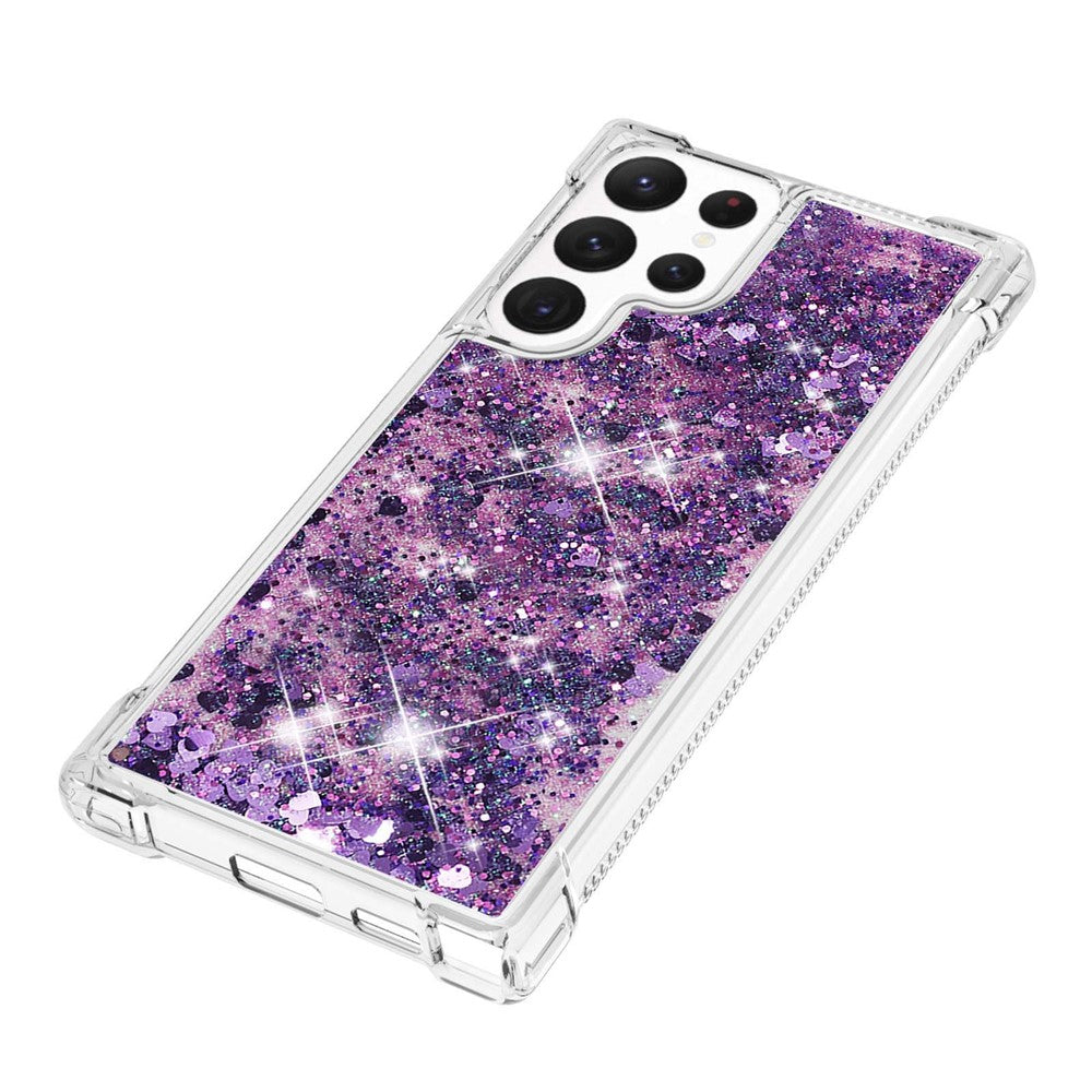 Galaxy S23 Ultra Glitzer-Hülle – Stoßfest & mit Treibsand