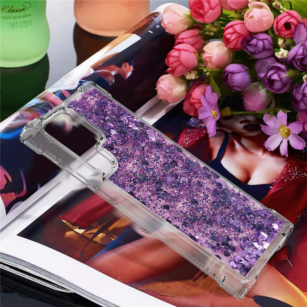 Galaxy S23 Ultra Glitzer-Hülle – Stoßfeste Handyrückseite