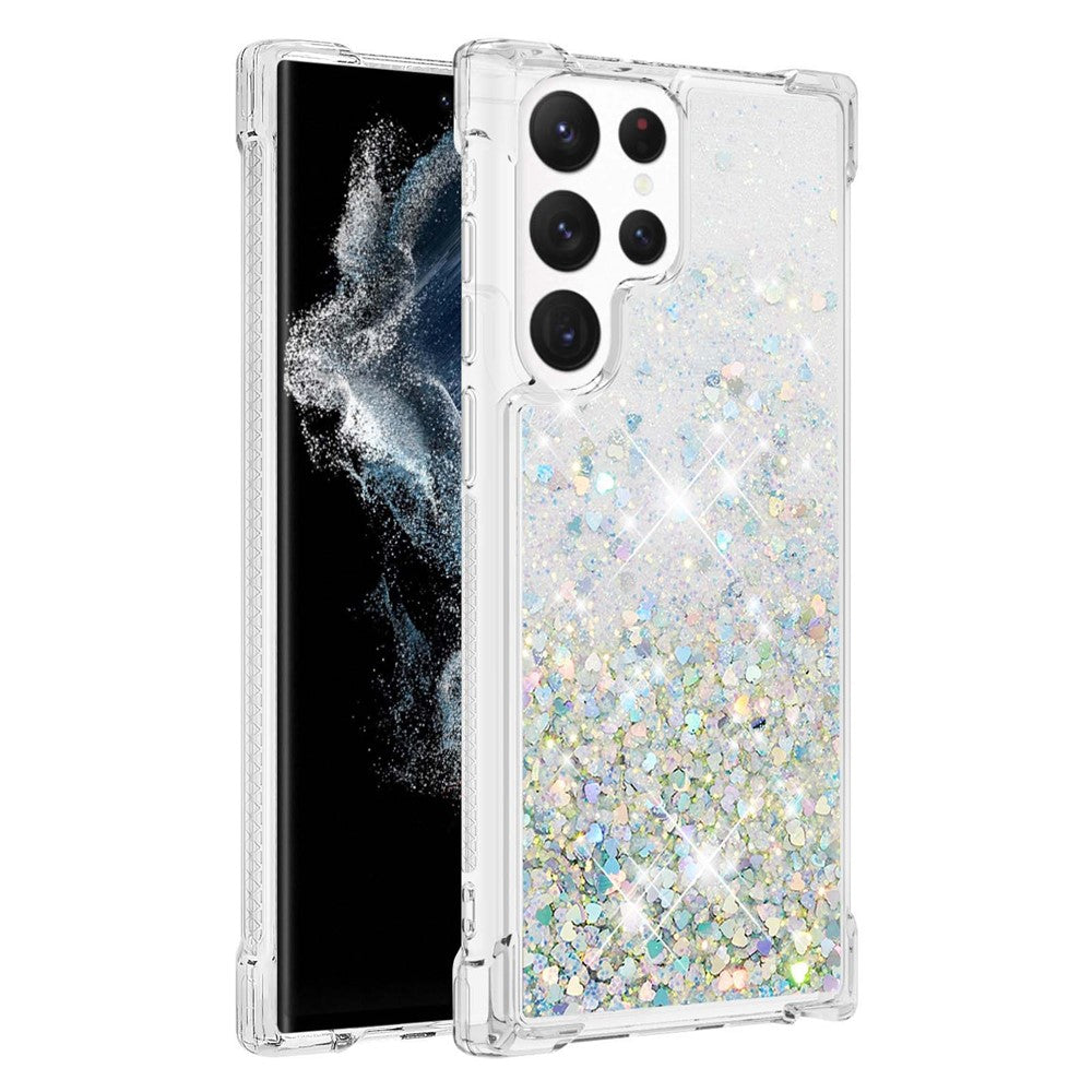 Galaxy S23 Ultra Glitzer-Hülle – Stoßfest & mit Treibsand