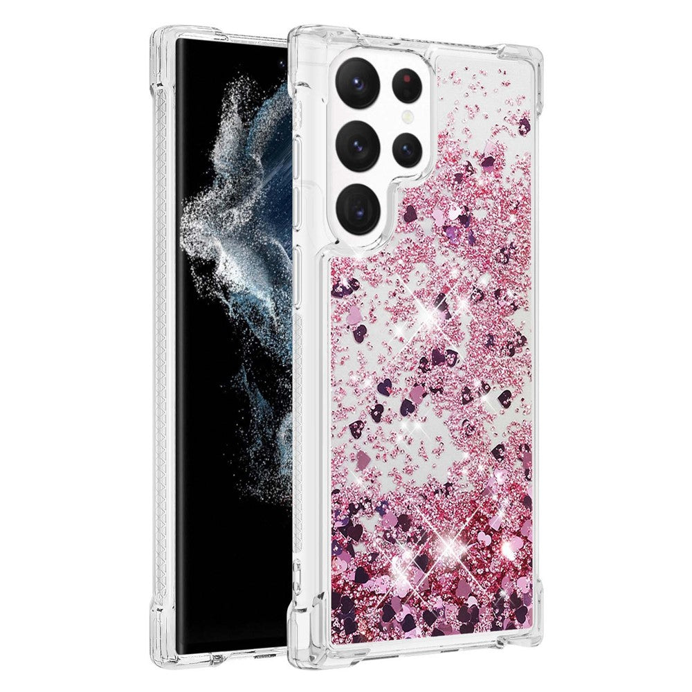 Galaxy S23 Ultra Glitzer-Hülle – Stoßfeste Handyrückseite