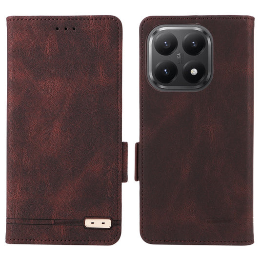 Xiaomi 15T Wallet-Handyhülle – Leder Flip mit Hardware-Dekor