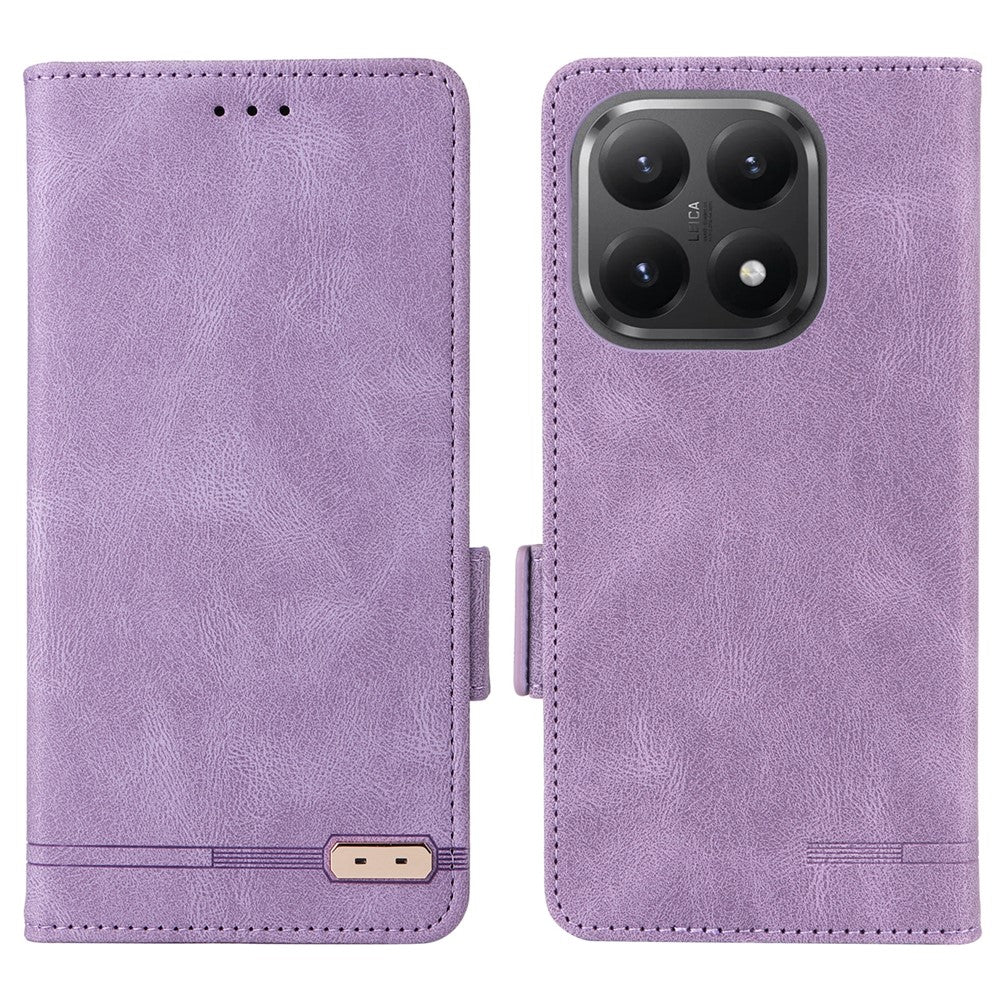 For Xiaomi 15T Case Leather Wallet Flip Phone Cover with Hardware Decor