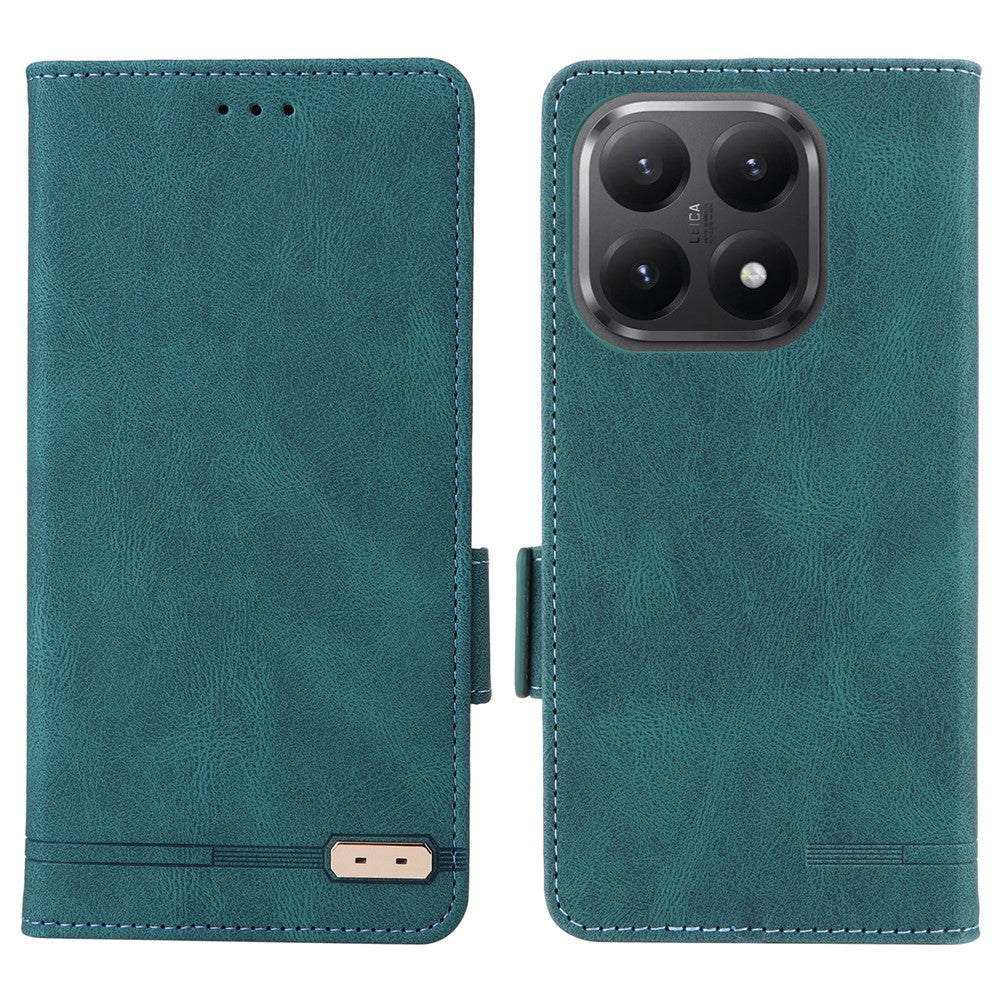 For Xiaomi 15T Case Leather Wallet Flip Phone Cover with Hardware Decor