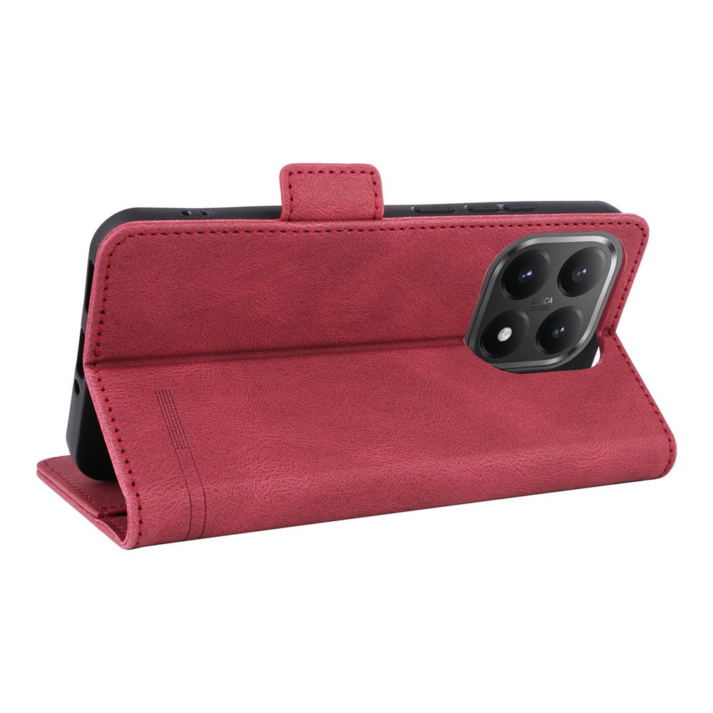 For Xiaomi 15T Case Leather Wallet Flip Phone Cover with Hardware Decor
