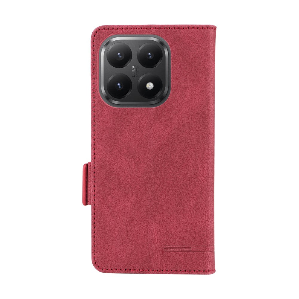For Xiaomi 15T Case Leather Wallet Flip Phone Cover with Hardware Decor