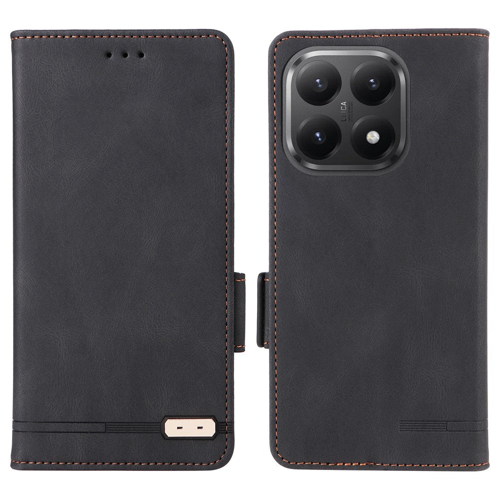 For Xiaomi 15T Case Leather Wallet Flip Phone Cover with Hardware Decor