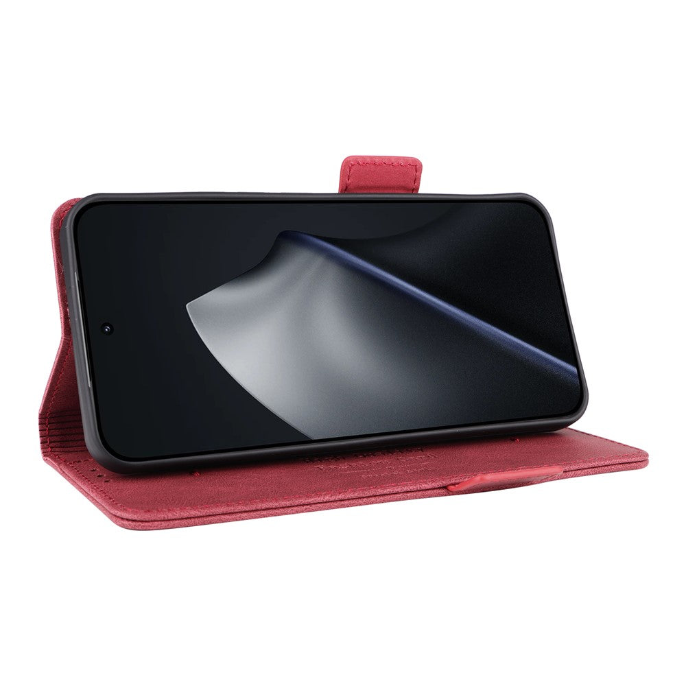 For Xiaomi 15T Pro Case Leather Wallet Flip Phone Cover with Hardware Decor