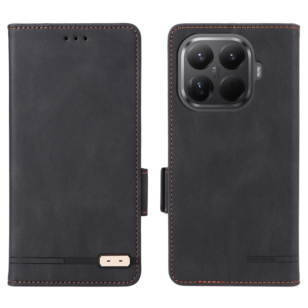 For Xiaomi 15T Pro Case Leather Wallet Flip Phone Cover with Hardware Decor