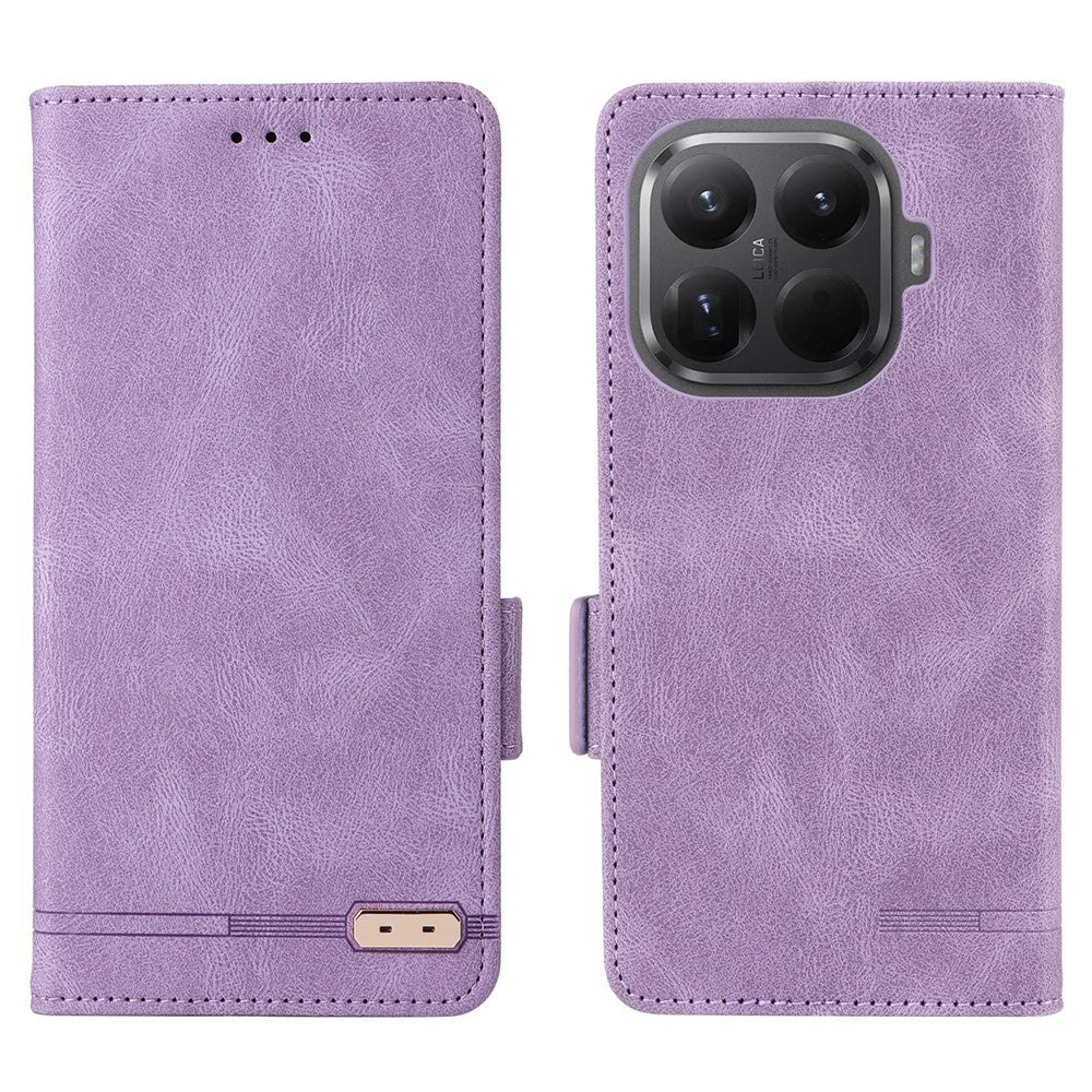 For Xiaomi 15T Pro Case Leather Wallet Flip Phone Cover with Hardware Decor