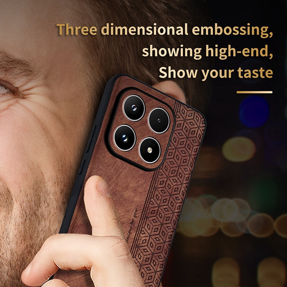 AZNS For Xiaomi 17 Case Protective PU Leather Covered TPU Phone Shell