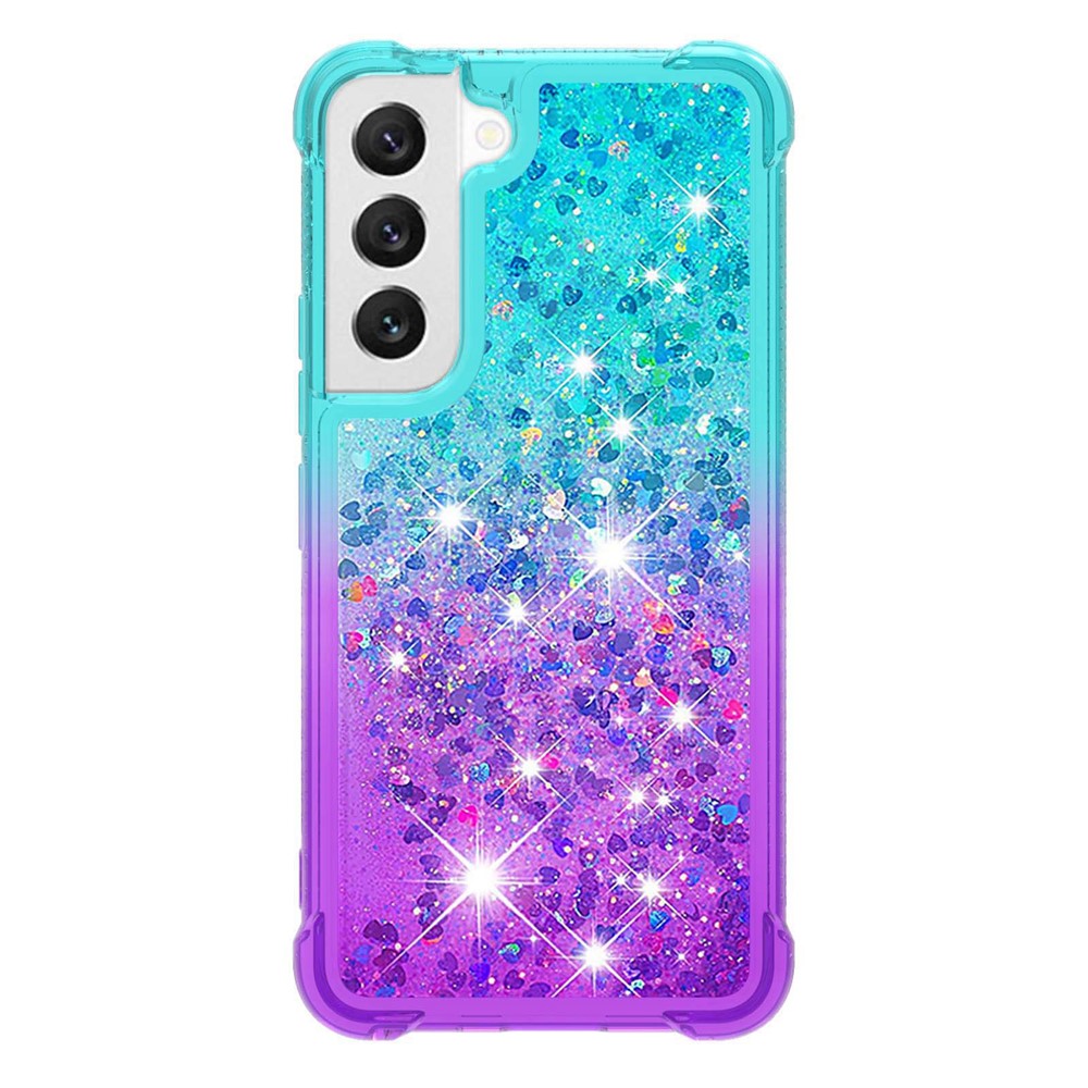 Galaxy S23 Glitter-Hülle – Farbverlauf mit funkelndem Puder
