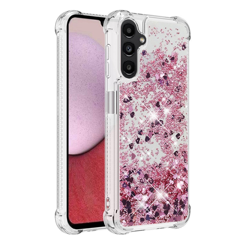 Galaxy A14 5G/4G Glitzer-Hülle – Stoßfest & mit Treibsand