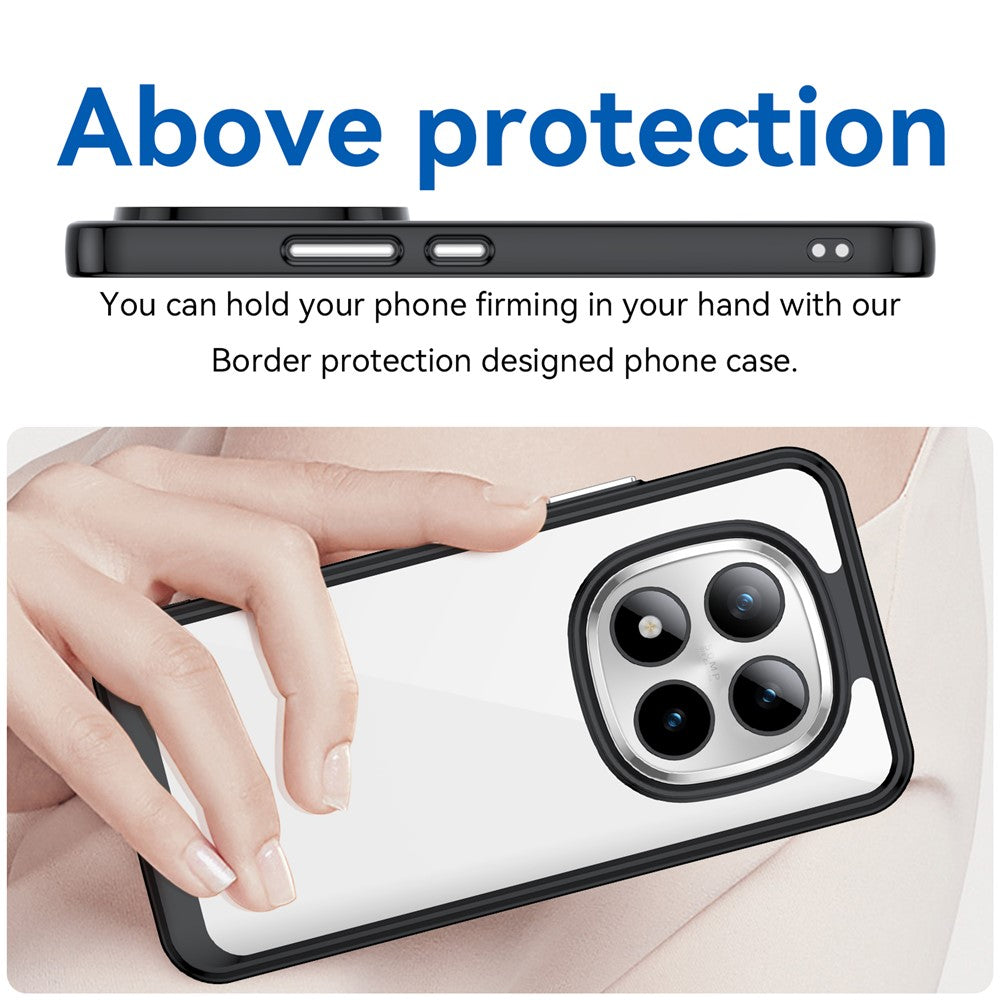 For Xiaomi Poco M8 Pro 5G / Redmi Note 15 Pro+ 5G (Global) Case TPU + Acrylic Protective Clear Phone Cover