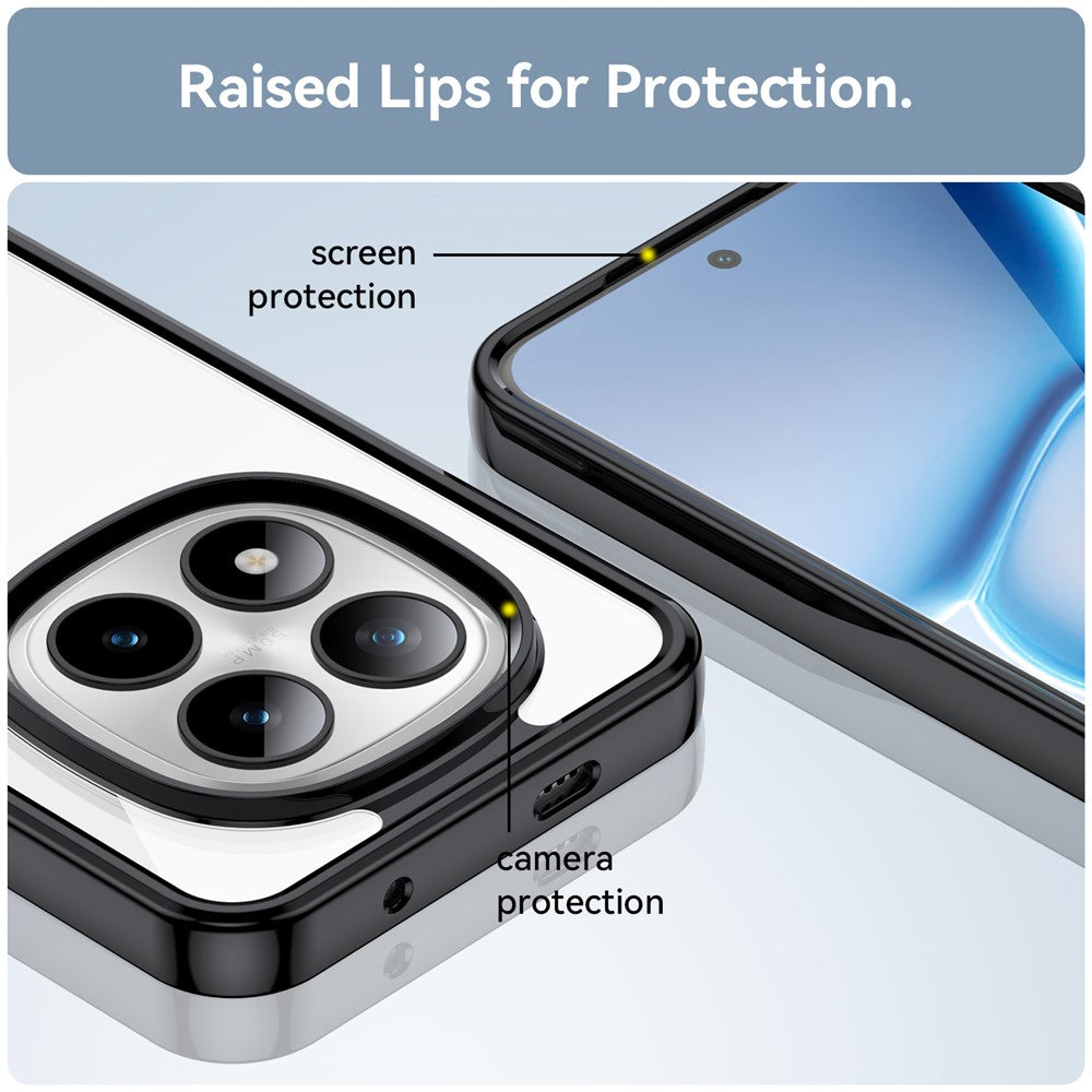 For Xiaomi Poco M8 Pro 5G / Redmi Note 15 Pro+ 5G (Global) Case TPU + Acrylic Protective Clear Phone Cover