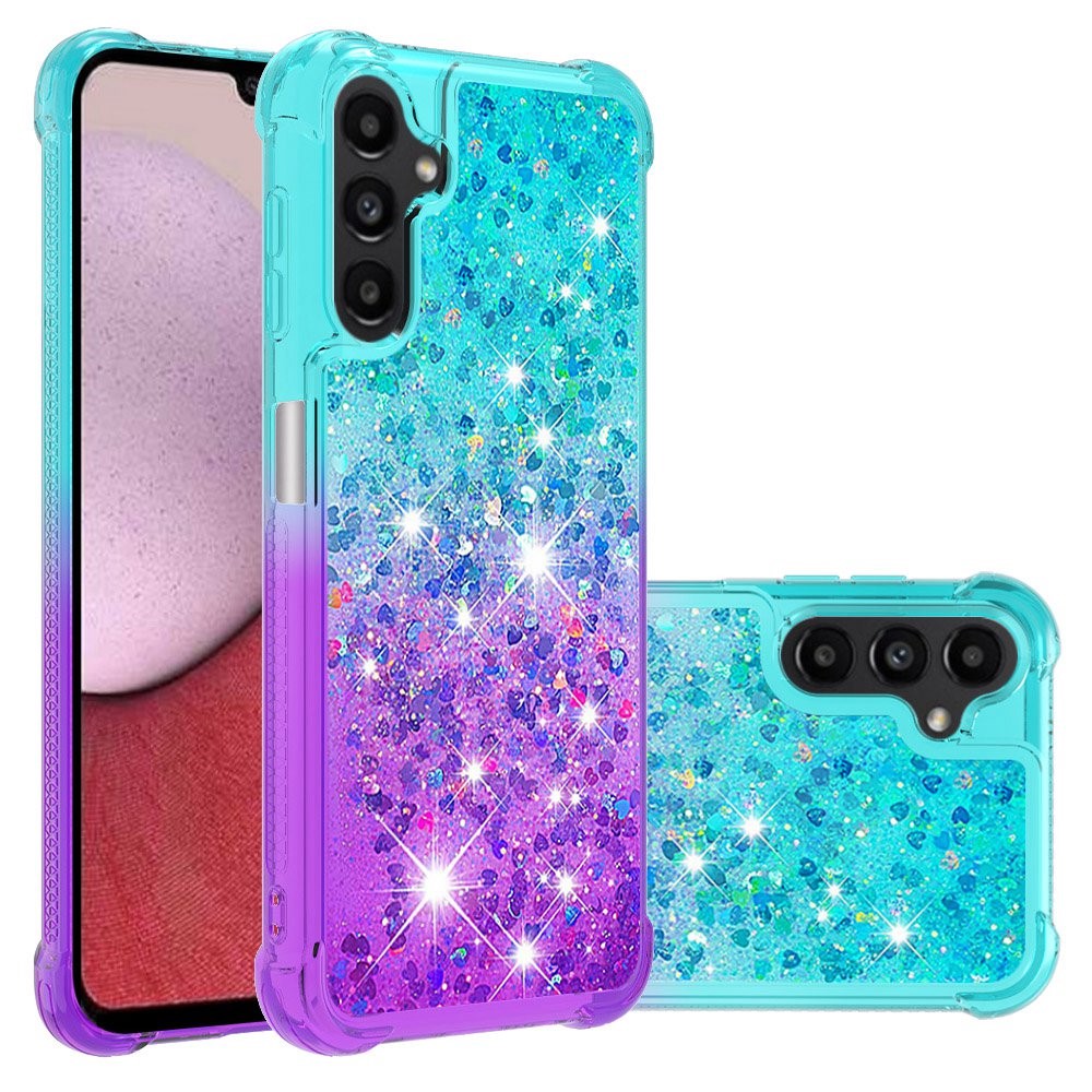 Galaxy A14 5G/4G Glitter-Hülle – Farbverlauf mit funkelndem Puder