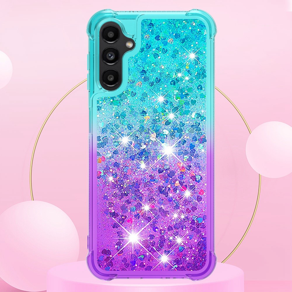 Galaxy A14 5G/4G Glitter-Hülle – Farbverlauf mit funkelndem Puder