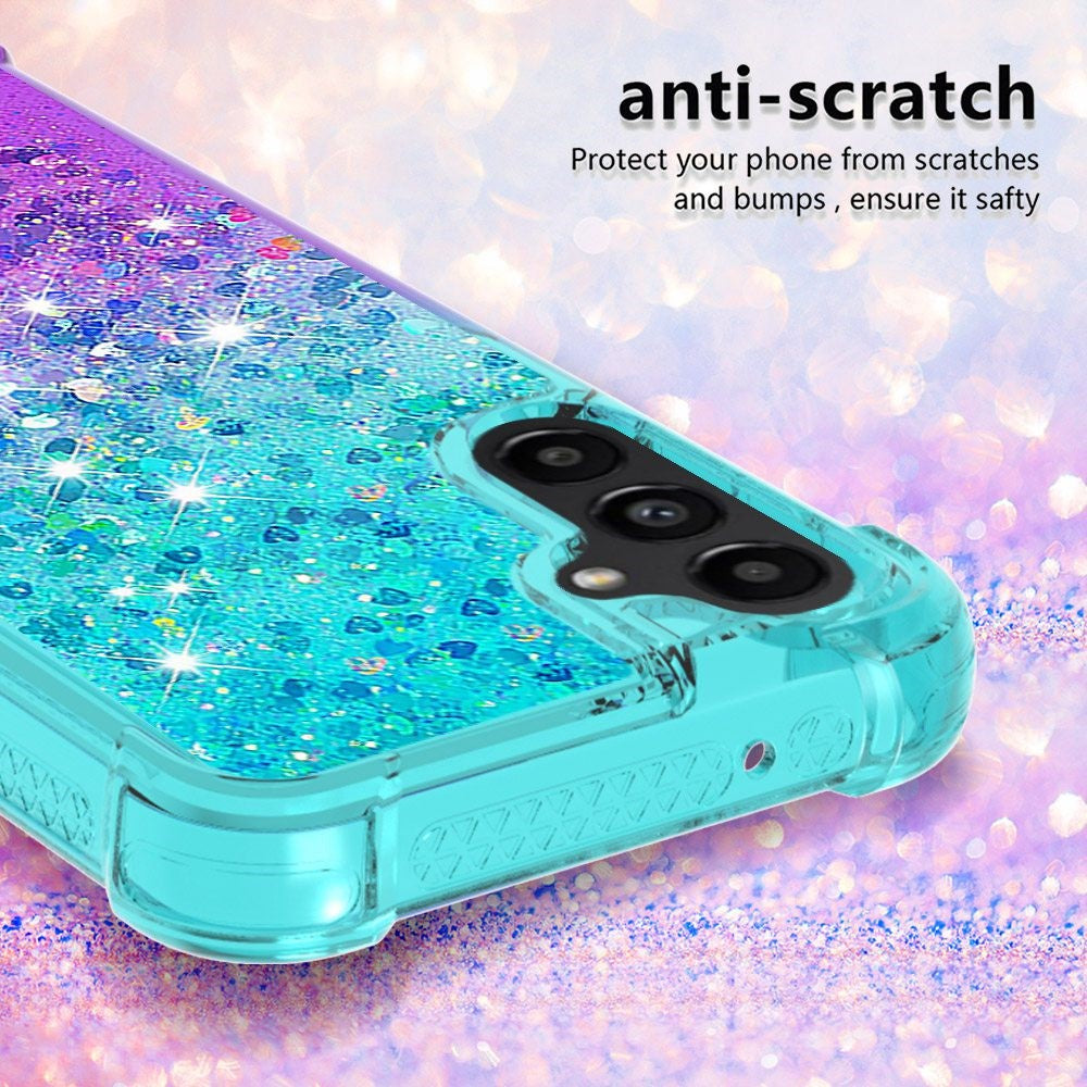 Galaxy A14 5G/4G Glitter-Hülle – Farbverlauf mit funkelndem Puder