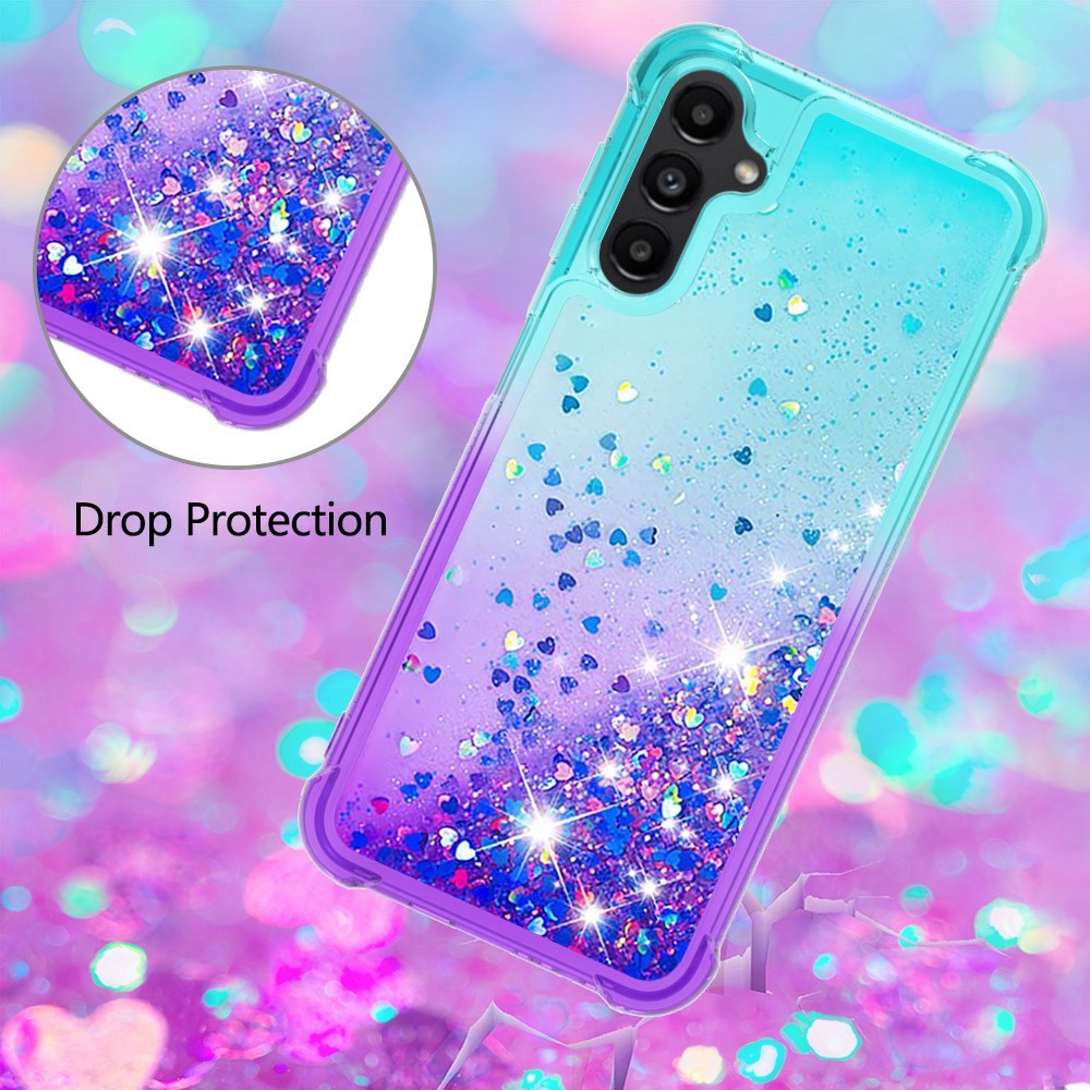 Galaxy A14 5G/4G Glitter-Hülle – Farbverlauf mit funkelndem Puder