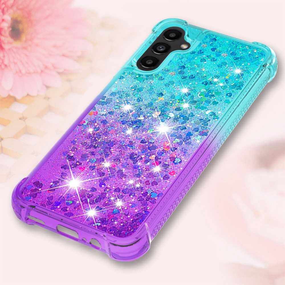 Galaxy A14 5G/4G Glitter-Hülle – Farbverlauf mit funkelndem Puder