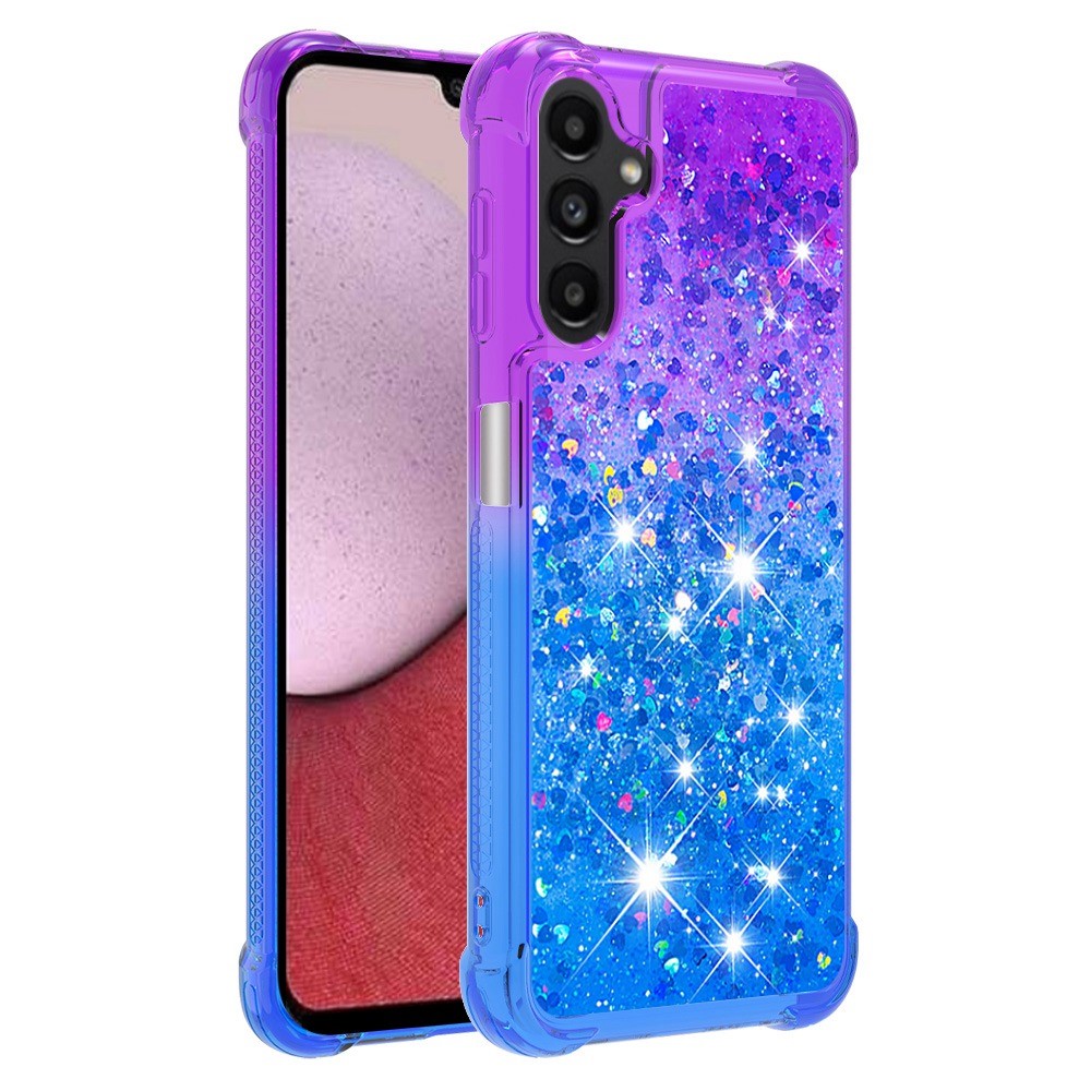 Galaxy A14 5G/4G Glitter-Hülle – Farbverlauf mit funkelndem Puder