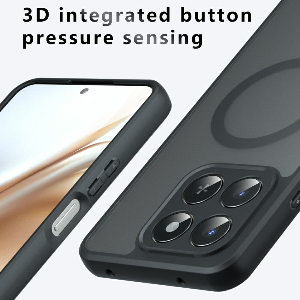 Matte Case for Honor 400 Smart 5G / 4G / X7d 4G TPU + PC Skin Touch Phone Cover Magnetic Case