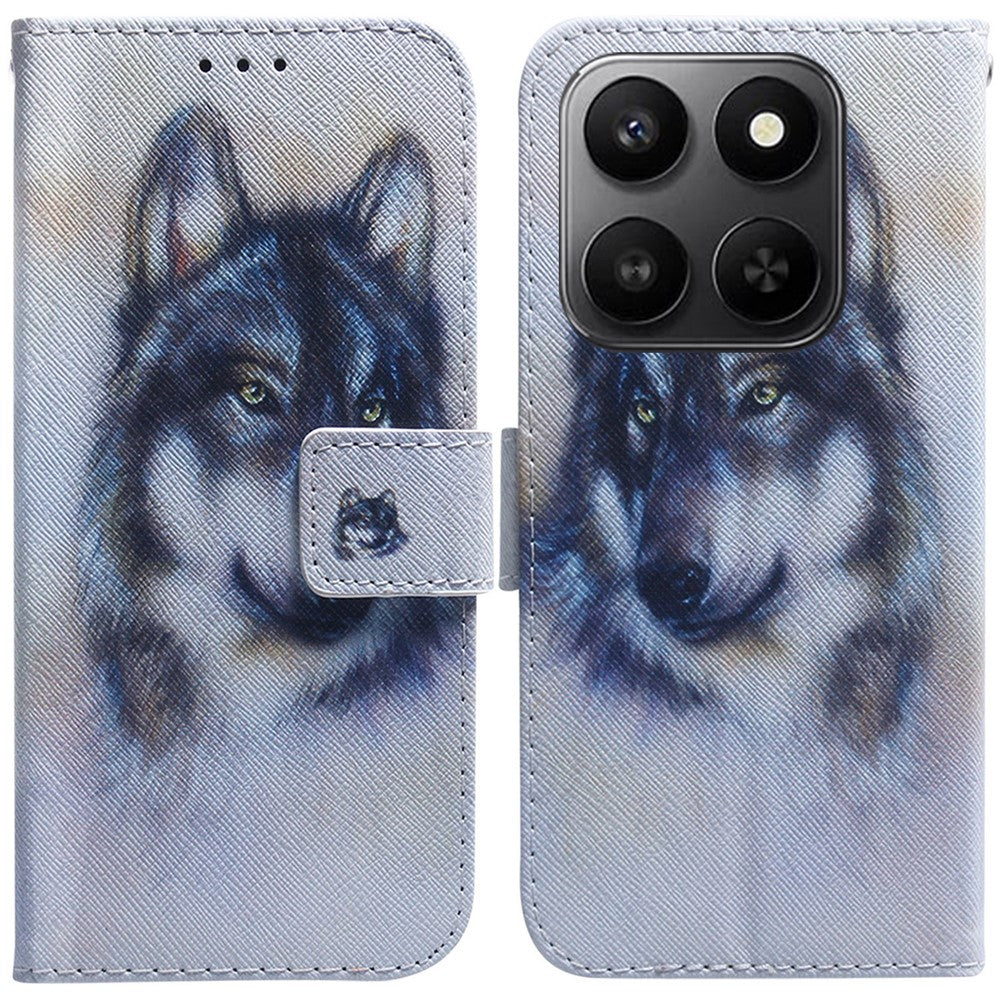 For Honor 400 Smart 5G / 4G / X7d 4G Wallet Case Pattern Print Leather Phone Cover