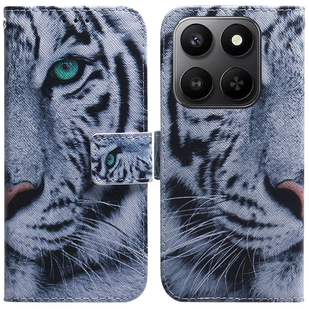 For Honor 400 Smart 5G / 4G / X7d 4G Wallet Case Pattern Print Leather Phone Cover