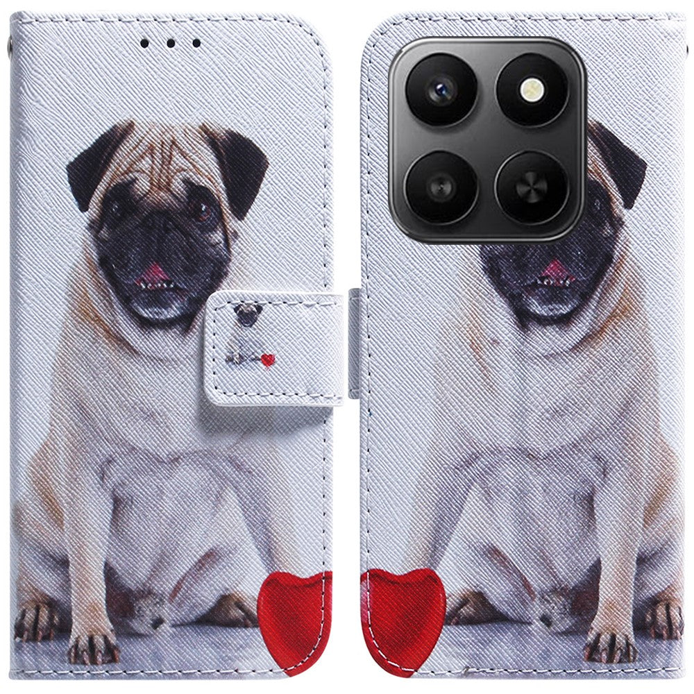 For Honor 400 Smart 5G / 4G / X7d 4G Wallet Case Pattern Print Leather Phone Cover