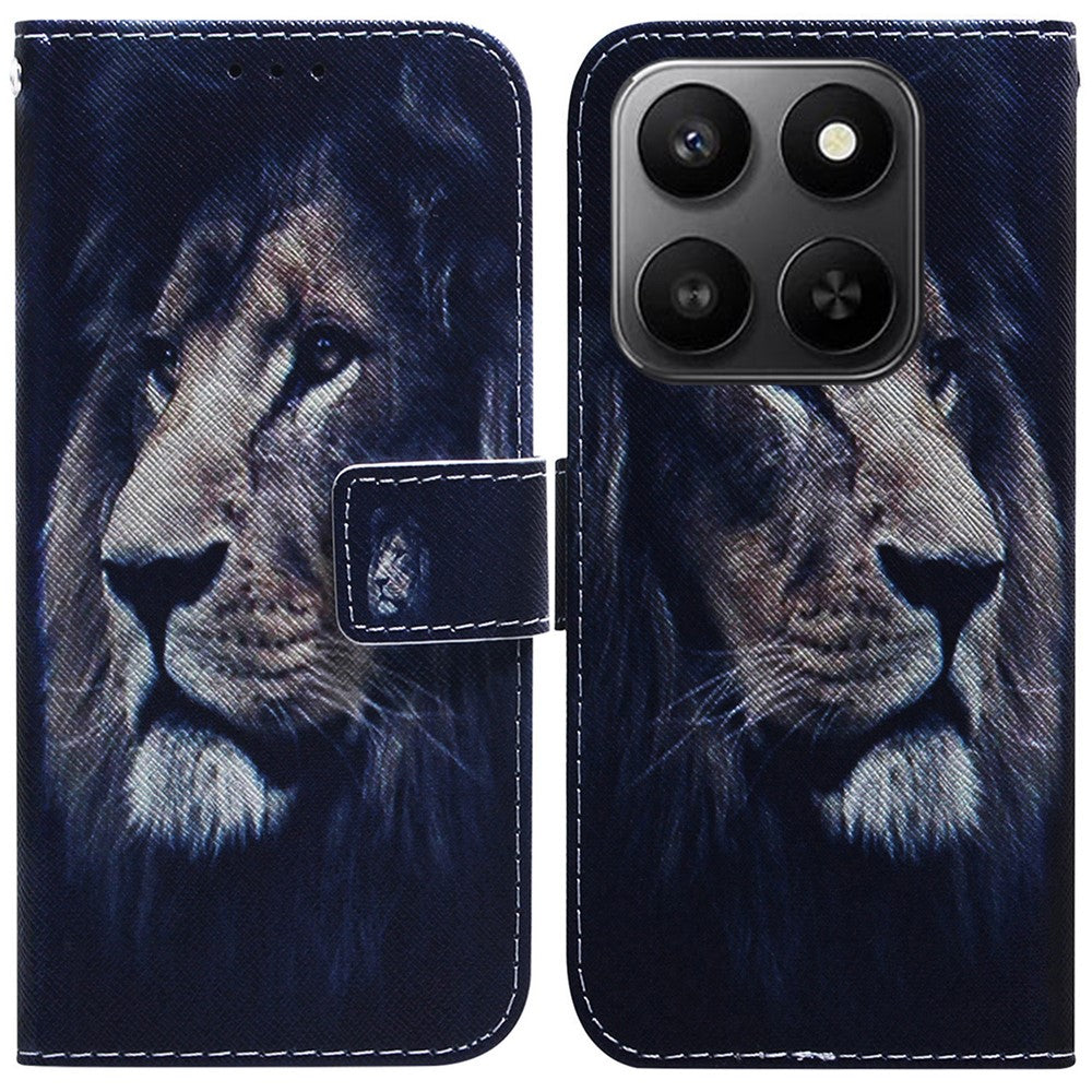 For Honor 400 Smart 5G / 4G / X7d 4G Wallet Case Pattern Print Leather Phone Cover