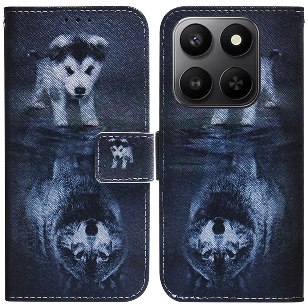For Honor 400 Smart 5G / 4G / X7d 4G Wallet Case Pattern Print Leather Phone Cover