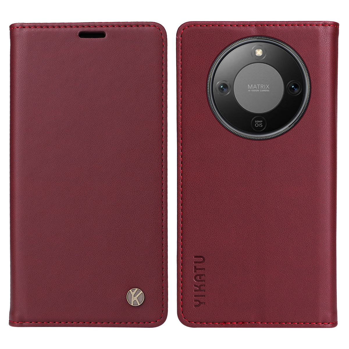 YIKATU For Honor Magic8 Lite 5G / X9d 5G / X70 5G Phone Cases  Magnetic Closure PU Leather Mobile Cover