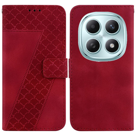 Xiaomi Redmi Note 15 5G (Global) / Xiaomi Poco M8 5G Handyhülle – Redmi Note 15 5G (Global) mit Standfunktion, 7-förmiges Muster, Aufdruck, Leder- mit Riemen
