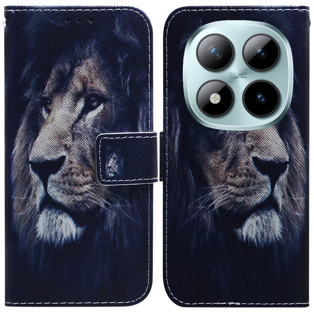 For Xiaomi Poco M8 Pro 5G / Redmi Note 15 Pro+ 5G (Global) Wallet Case Pattern Print Leather Phone Cover
