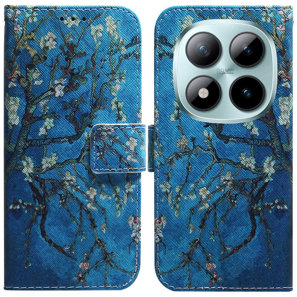 For Xiaomi Poco M8 Pro 5G / Redmi Note 15 Pro+ 5G (Global) Wallet Case Pattern Print Leather Phone Cover