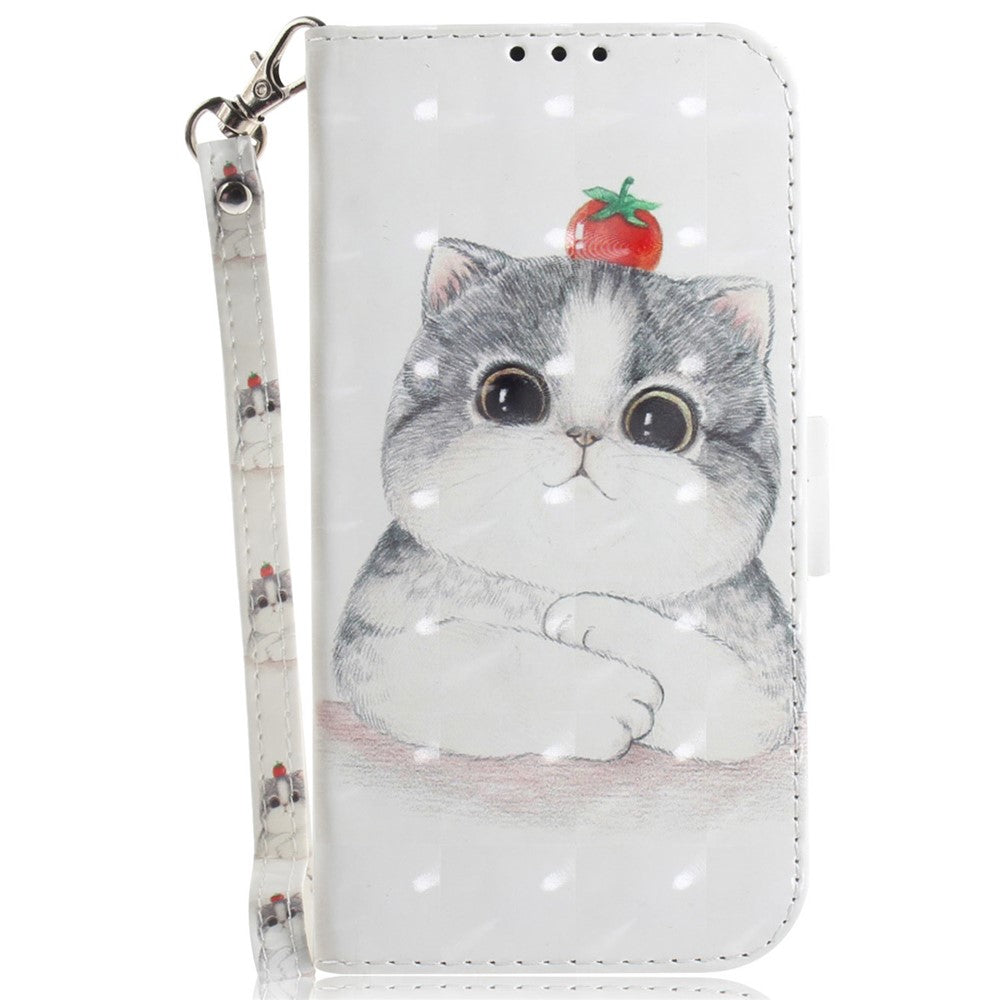 For Xiaomi Poco M8 Pro 5G / Redmi Note 15 Pro+ 5G (Global) Case Pattern Printing Leather Wallet Phone Cover with Wrist Strap
